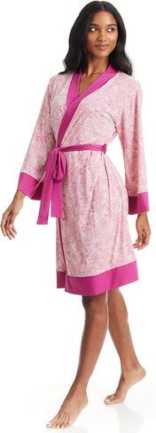 رداء حمام نسائي بحزام كيمونو مطبوع من TAHARI in Kuwait