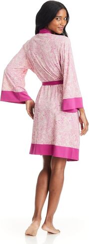 رداء حمام نسائي بحزام كيمونو مطبوع من TAHARI in Kuwait