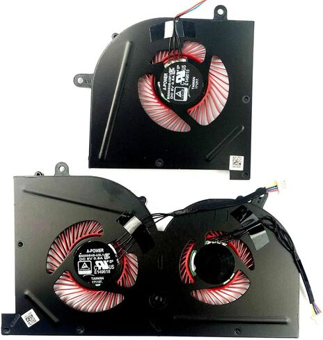 مروحة تبريد وحدة المعالجة المركزية + وحدة معالجة الرسومات من BestParts لـ MSI GS63 GS63VR 6RF 6RF-001US 7RF 7RF-212UK GS73 GS73VR 6RF 6RF-005CA 7RF 7RE-004CN 7RG 7RG-026RU 7RG-039NL MS-16K2 MS-17B MS-17B1 1 BS5005HS-U2L1 in Saudi Arabia