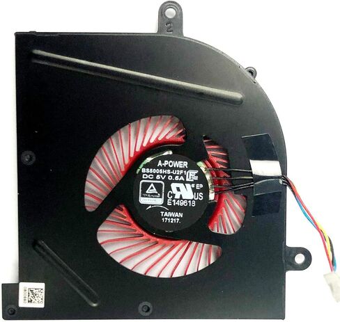 مروحة تبريد وحدة المعالجة المركزية + وحدة معالجة الرسومات من BestParts لـ MSI GS63 GS63VR 6RF 6RF-001US 7RF 7RF-212UK GS73 GS73VR 6RF 6RF-005CA 7RF 7RE-004CN 7RG 7RG-026RU 7RG-039NL MS-16K2 MS-17B MS-17B1 1 BS5005HS-U2L1 in Saudi Arabia
