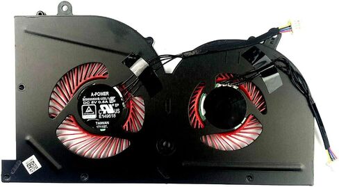 مروحة تبريد وحدة المعالجة المركزية + وحدة معالجة الرسومات من BestParts لـ MSI GS63 GS63VR 6RF 6RF-001US 7RF 7RF-212UK GS73 GS73VR 6RF 6RF-005CA 7RF 7RE-004CN 7RG 7RG-026RU 7RG-039NL MS-16K2 MS-17B MS-17B1 1 BS5005HS-U2L1 in Saudi Arabia