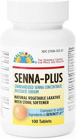 Senna Plus Tablets, 8.6-50mg 100 ct (3 Pack) in Saudi Arabia