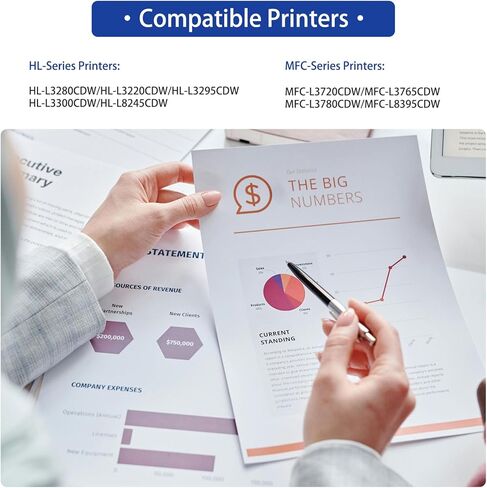 خرطوشة حبر TN229XL TN 229XL متوافقة مع Brother TN-229XL TN229 لطابعات MFC-HL-L3220CW HL-L3280CDW MFC-L3720CDW HL-L3765CDW HL-L3780CDW HL-L8245CDW HL-L8395CDW (4 عبوات CMYBK) in Kuwait