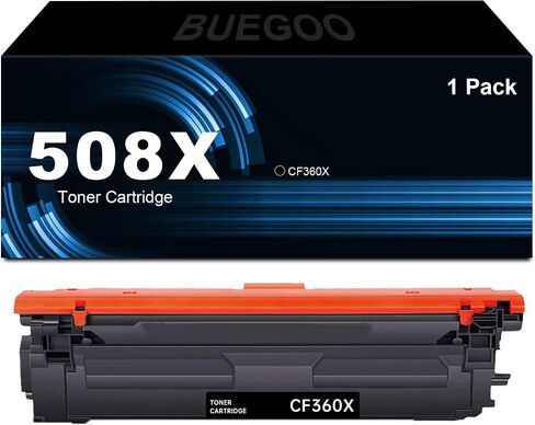 خرطوشة حبر سوداء عالية الإنتاجية 508X بديلة لطابعة CF360X المتوافقة مع طابعة سلسلة Color Laserjet Enterprise M552 M553 MFP M577 (عبوة واحدة) in Saudi Arabia