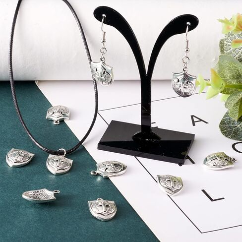 Craftdady Small Cross Charms Tibetan Style Antique Silver Crosses Faith Charms Pendants Crucifix Cross Pendants Metal Dangle Charms for DIY Earring Bracelet Necklace Jewelry Making in Saudi Arabia