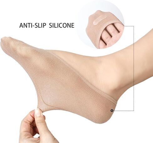 جوارب نسائية من Mcool Mary 12 زوجًا من الجوارب النسائية ذات القطع المنخفضة للصيف غير مرئية ورقيقة جدًا من الحرير الناعم بدون عرض للنساء in Kuwait