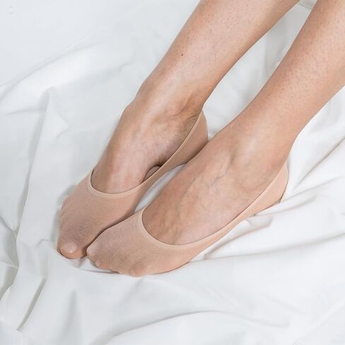 جوارب نسائية من Mcool Mary 12 زوجًا من الجوارب النسائية ذات القطع المنخفضة للصيف غير مرئية ورقيقة جدًا من الحرير الناعم بدون عرض للنساء in Kuwait