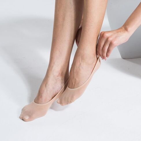 جوارب نسائية من Mcool Mary 12 زوجًا من الجوارب النسائية ذات القطع المنخفضة للصيف غير مرئية ورقيقة جدًا من الحرير الناعم بدون عرض للنساء in Kuwait