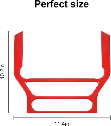CheroCar for Mustang Center Console Navigation Screen Panel Cover Frame Trim Interior Decoration Accessories Compatible with Ford Mustang 2015-2023,Carbon Fiber Grain… in Saudi Arabia