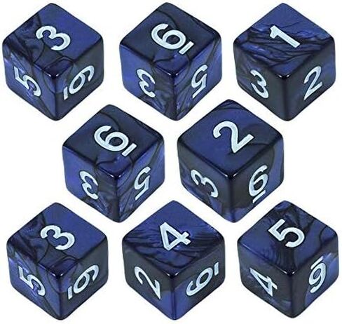 نرد اللؤلؤة الزرقاء - مجموعة 8D6 - "حلول الظلام" in Kuwait