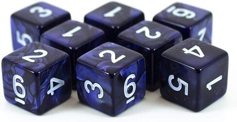 نرد اللؤلؤة الزرقاء - مجموعة 8D6 - "حلول الظلام" in Kuwait