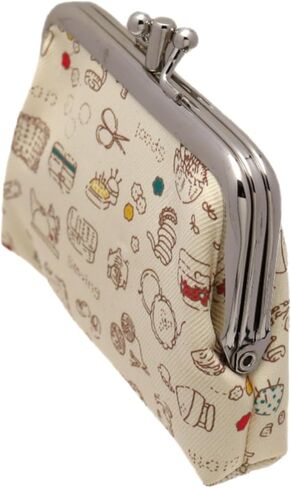 Coin Purse Vintage Bag Lock Wallet Buckle Kiss Lock change purse change holder wallet coin Canvas cotton coin purse (E Pattern 1) in Saudi Arabia