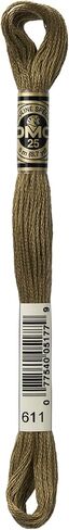 DMC 6-Strand Embroidery Cotton Bundle - Drab Brown Color Family - 4 Skeins of Thread - 8.7yd Skeins in Saudi Arabia