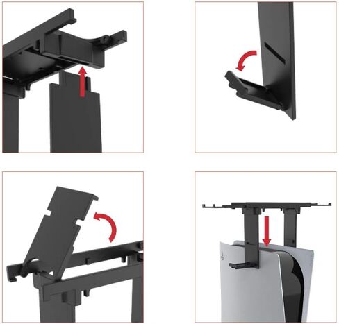 وحدة تحكم مزدوجة في الألعاب وحامل حامل لسماعات الرأس متوافق مع PS5، يتم وضعها على وحدة التحكم in Kuwait