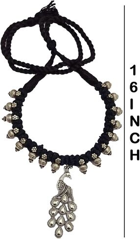 athizay black Necklace choker with statement Pendant Tribal inspired Black and Silver Jewelry for women Handcrafted beaded chokers with bold Pendant in Saudi Arabia
