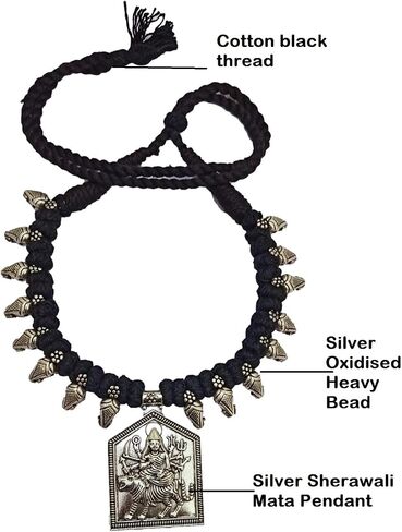 athizay black Necklace choker with statement Pendant Tribal inspired Black and Silver Jewelry for women Handcrafted beaded chokers with bold Pendant in Saudi Arabia
