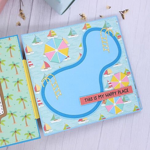 KSCRAFT Pool Mini Album Metal Cutting Dies Stencils for DIY Scrapbooking Decorative Embossing DIY Paper Card in Saudi Arabia