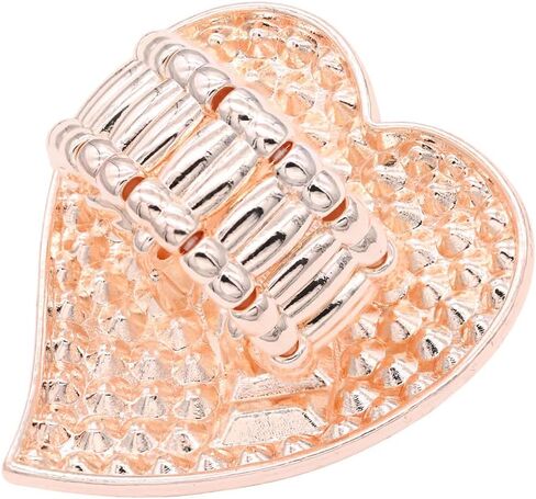 Lavencious Crystal Heart Shaped Stretch Ring for Women in Saudi Arabia