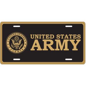 U.S. Army Insignia License Plate