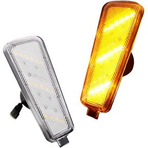 for 2006 2007 2008 2009 2010 2011 Chevrolet HHR Smoked Lens Front & Rear Bumper Corner Side Marker Lights Housing Assembly Kit,4 pcs