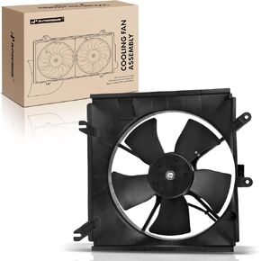 A-Premium Engine Radiator Cooling Fan Assembly Compatible with Kia Models - Rio 2003 2004 2005, 1.6L - Replace# 25380FD100
