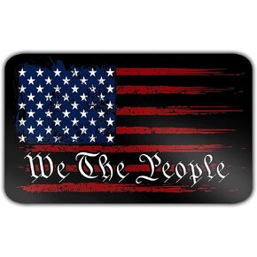 We The People American Flag 7 inch Patriotic Decal for Cars, Trucks, Motorcycles, Boats & Laptops (1-Pack)