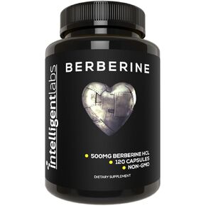 Intelligent Labs Berberine HCL Plus, 500mg each, 120 Capsules