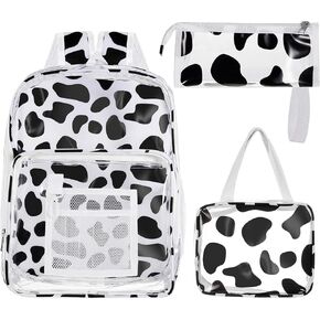 Eccliy Clear Backpack Stadium Approved Backpack 3 School Backpack for Girls Boys Christmas Clear Backpack Girls Boys Backpack