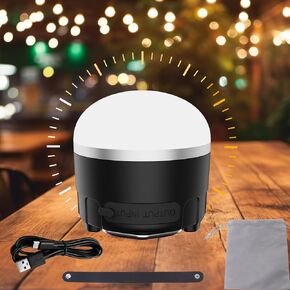 RGB LED Camping Lights Rechargeable - Tent Light with 12 Lighting & Power Bank, IP65 Utra Waterproof Dustproof Tent Lantern, Portable Tent Lights for Camping Hiking Fishing Emergency Outage