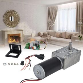 DC 12V Gear Motor and PWM Driver Kit, 20-400 RPM Motor Series, Speed Reduction Motor with 8mm D Shaft(200RPM), Geared Motor