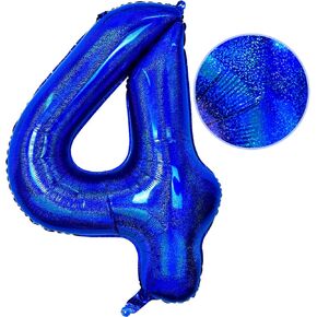 Number 6 Balloon 40 inch, Dark Blue Big Number Balloon, Giant Foil 6 Balloons Number, Helium 6th Birthday Balloons for Kids Boys Girls Birthday Party Decorations Wedding Anniversary Event Supplies in Kuwait