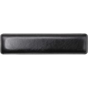 Leather Mouse Pad Wrist Support & Keyboard Leather Wrist Pad Combo Set – Durable Ergonomic Anti Slip Base Rest Support - Black