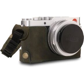 Megagear MG1604 Leica D-Lux 7 Ever Ready نصف حافظة وحزام من الجلد الطبيعي - بني