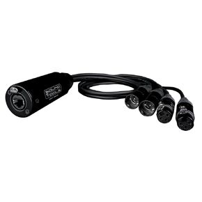 CAT Tails MX - Male XLR Breakout 4 Lines of XLR Analog Audio, AES3, DMX or COM