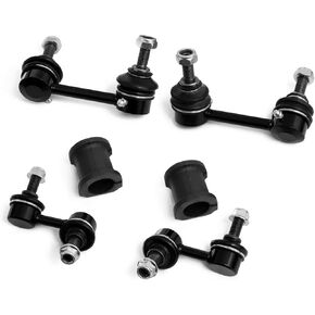 6 pc Front Rear Sway Bar Link with Stabilizer Bar Bushing for Honda CR-V 2002-2006