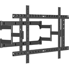 98 Heavy Duty 55 to 120 inch Extra Large Screen TV Articulating Ultrathin Wall Mount for LCD Flat and Curved Screens, Extended Arm Swivel Mount, Max VESA 1000x600mm, Up to 176.4lbs DY1020L