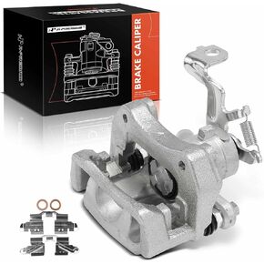 A-Premium Disc Brake Caliper Assembly with Bracket Compatible with Select Pontiac and Toyota Models - Matrix 2009-2013, Vibe 2009-2010, L4 2.4L - Rear Right Passenger Side