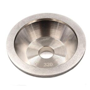 320 Grit 100mm OD 20mm ID Bowl Shaped Diamond CBN Grinding Wheel Cup Dressing Tool for Various Tools and Cutters
