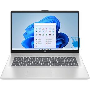 HP 17t -cn300-767K Home & Business Laptop (Intel i5-1335U 10-Core, 16GB RAM, 1TB PCIe SSD, Intel Iris Xe, 17.3" 60 Hz Touch HD+ (1600x900), Fingerprint, WiFi, Bluetooth, Backlit KB, Win 10 Pro)