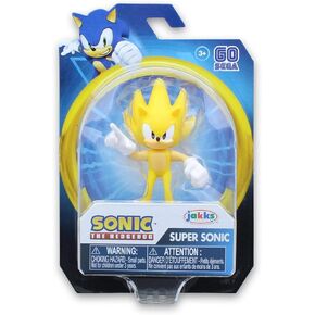Sonic The Hedgehog Action Figure 2.5 Inch Super Sonic Collectible Toy