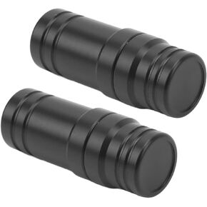 Set of 2 Plastic Billiard Cue Joint Protectors, Black Pool Cue Stick Joint Protectors, Essential Billiard Pool Cue Accessories