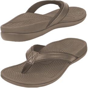 Thearches Men's Flip flops Orthotic Arch Support Sandals, Recovery Supportive Flip flop Slides for Plantar Fasciitis Heel Spur Flat Feet Pain Relief, Non-Slip Sandal Comfort Walking