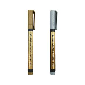 Wax Seal Pen Kit，Wax Seal Pen for Decorating Wax Seal Bead Sticks,Metallic Marker Pens for Wax Seal，Easy to use，Quick Dry，not Easily Faded， Seal Decor (1pcsGold&1pcsSliver)