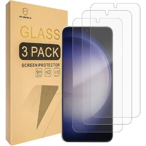 Mr.Shield [3-Pack] Screen Protector For Samsung Galaxy S24 [Fingerprint Unlock Compatible] [Tempered Glass] [Japan Glass with 9H Hardness] Screen Protector