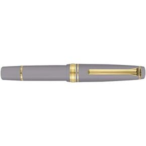 Sailor 11-1503-321 Fountain Pen, Professor Gear, Slim Mini, Gold, Medium Point, Ayur Gray