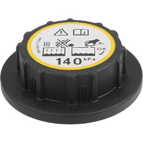 ACROPIX Radiator Pressure Coolant Reservoir Overflow Tank Cap Fit for Jaguar S-Type - Pack of 1 Black