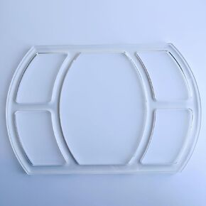Rectangle 5 Pockets Valet Tray Router Template, Router Jig, Woodworking Template, Craft Template