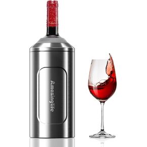 Wine Chiller Bucket, Portable 750ml Champagne & Wine Bottle Cooler, Stainless Steel Vacuum Insulated, Keeps Wine & Beverages Cold, Perfect Gift for Wine Lovers