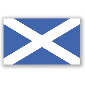 Scotland Flag Vinyl Decal Sticker Scottish Car Window Bumper 2-Pack 5-Inches by 3-Inches Premium Quality UV-Resistant Laminate PDS525