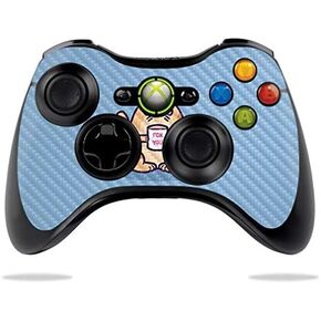 MightySkins Carbon Fiber Skin for Microsoft Xbox 360 Controller - 420 Zombie | Protective, Durable Textured Carbon Fiber Finish | Easy to Apply, Remove, and Change Styles | Made in The USA